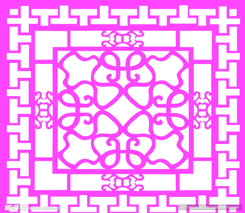 镂空雕花
