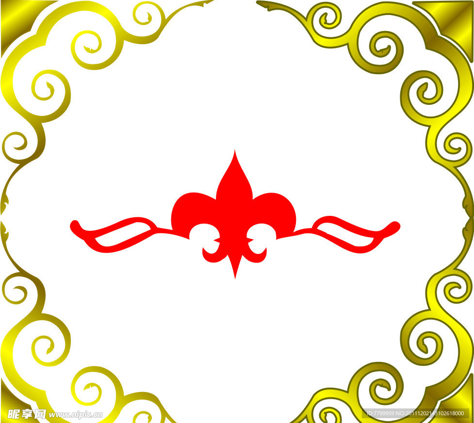 矢量花边