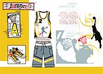 男童服装款式设计手稿