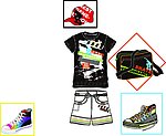 男童服装款式设计手稿