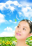 特效生活美女