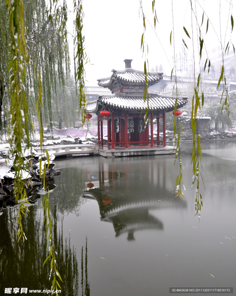 大观园雪景