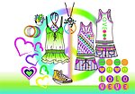 女童服装款式设计手稿