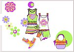 女童服装款式设计手稿