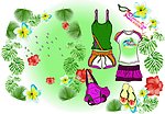 女童服装款式设计手稿