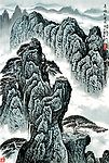 奇峰松云图