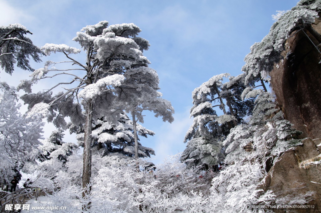 黄山雪景