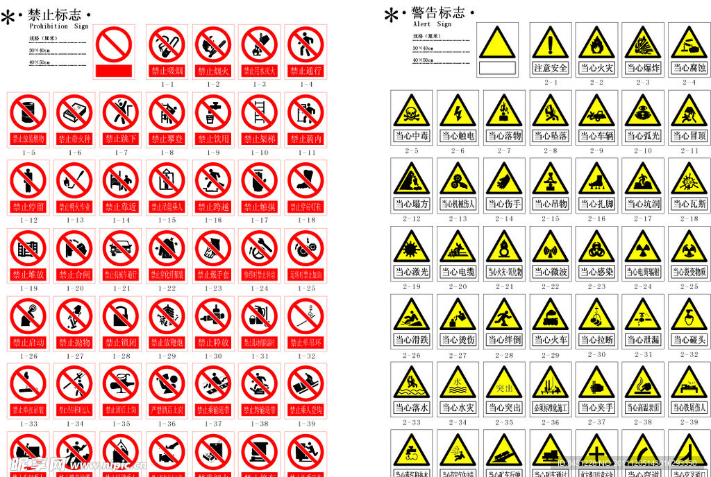 禁止 警告标识