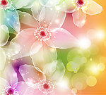 手绘鲜花梦幻花纹花朵