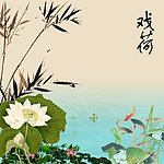 戏荷花