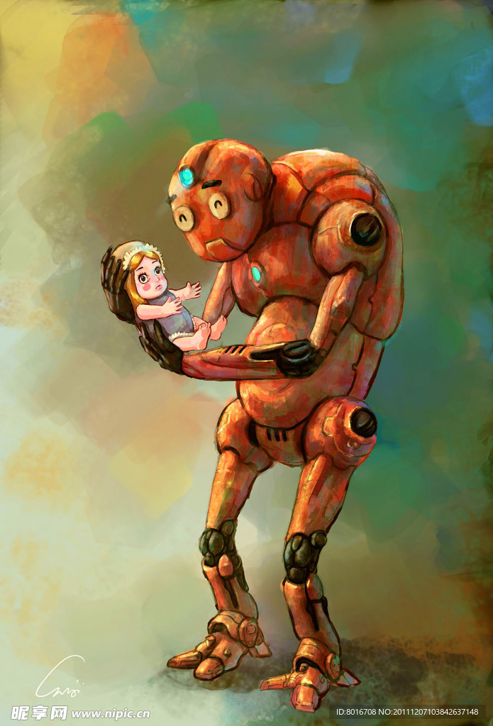 机器人与布娃娃
