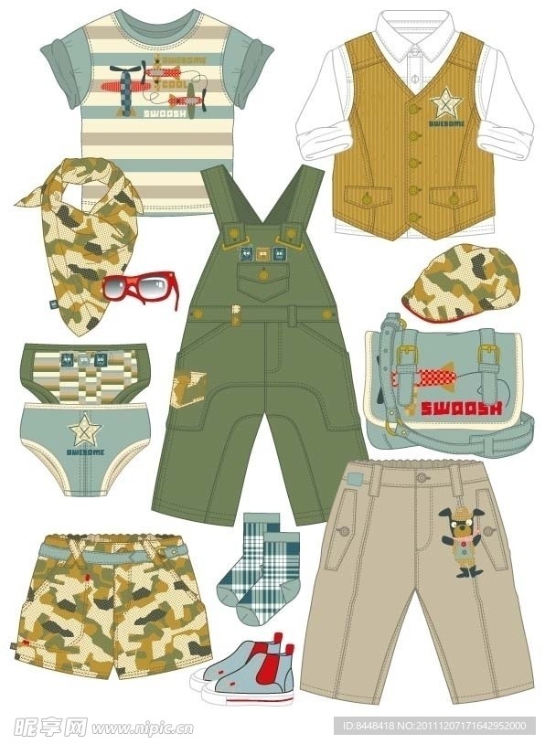 童装图案款式设计手稿流行服饰