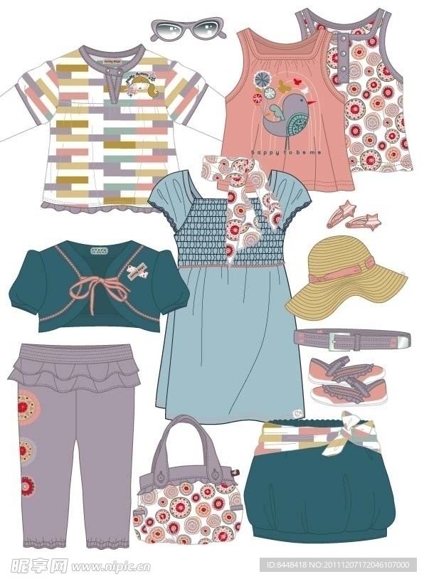 童装图案款式设计手稿流行服饰