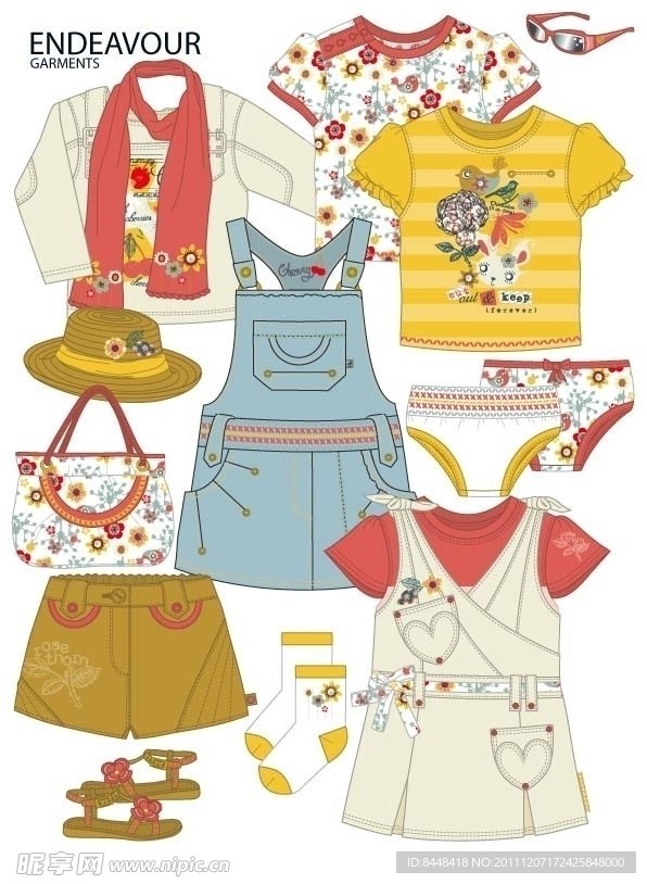童装图案款式设计手稿流行服饰