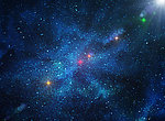 蓝色梦幻宇宙太空
