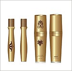 金色化妆品瓶器