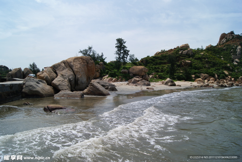 海边风光 石头