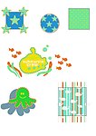 外贸童装印花绣花图案元素