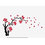 玉兰飘香墙贴