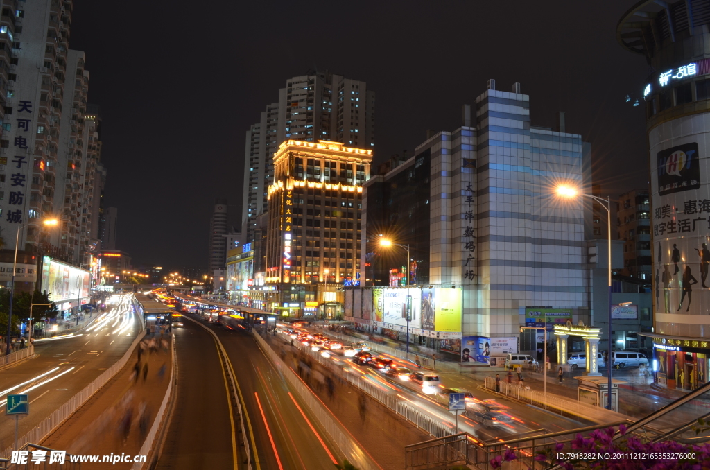 广州天河岗顶夜景