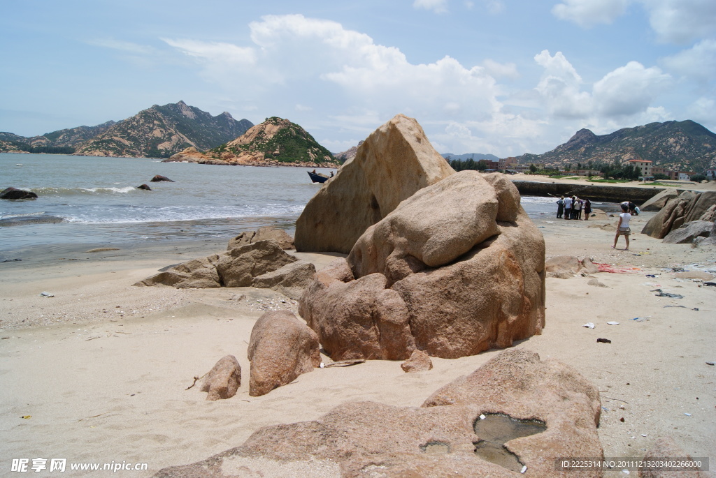 海边风景 石头