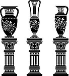 欧式柱子花瓶建筑