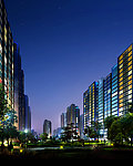 小区夜景