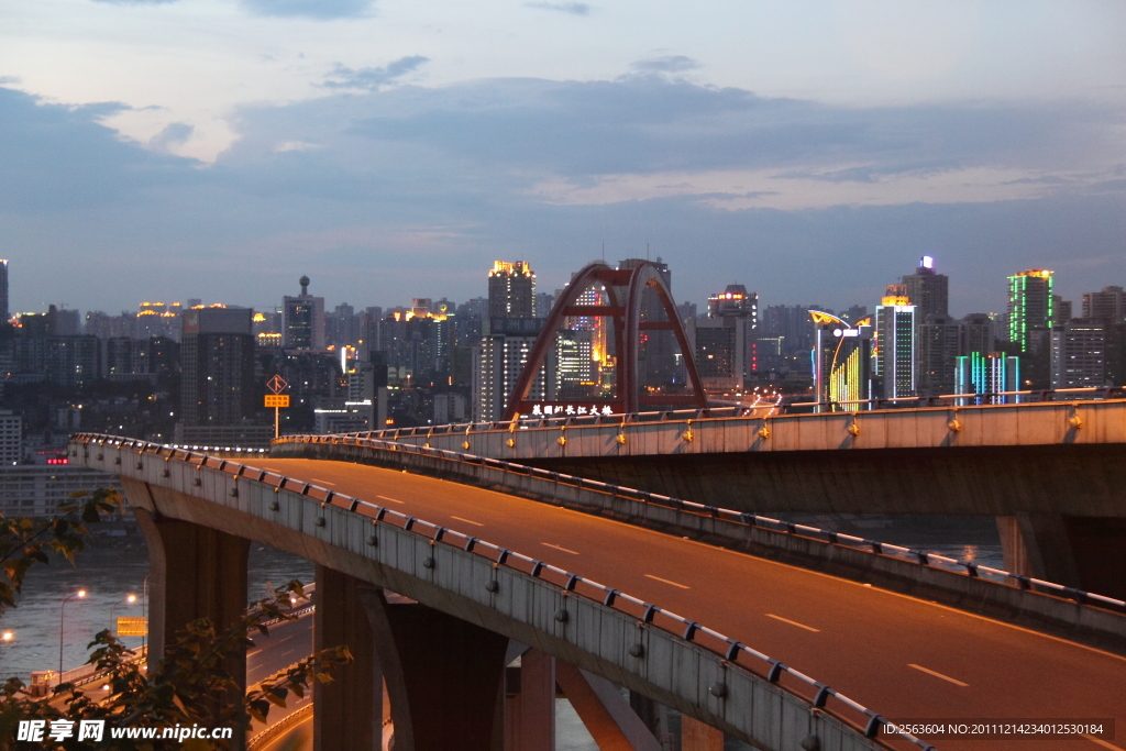 菜园坝大桥夜景