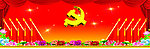 党徽 国旗 牡丹花