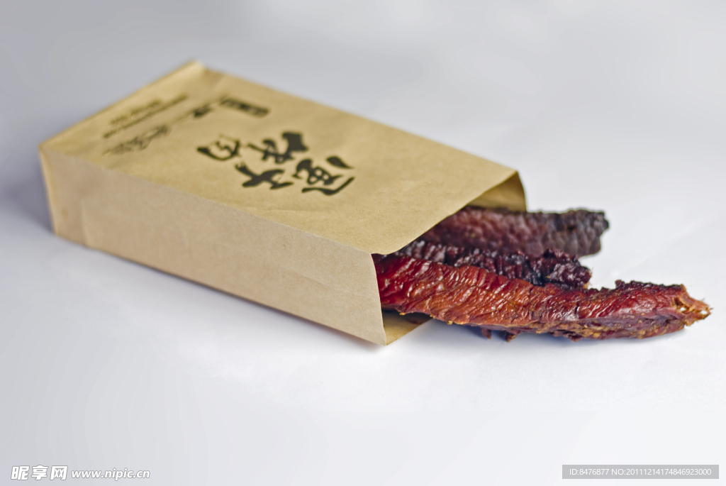 风干牛肉干肉摄影图片