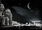 华丽的西式夜景建筑