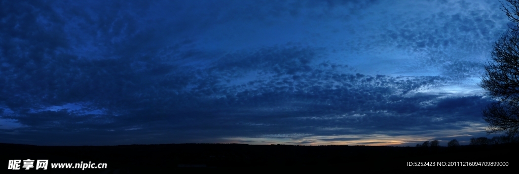 夕阳天空景色