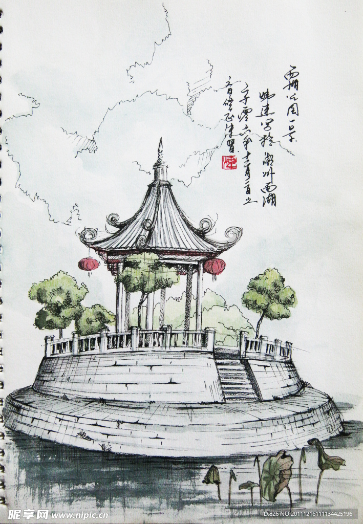 潮州西湖公园一景