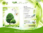 韩国绿色家园网站模板