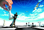 象棋 蓝天 商业图片