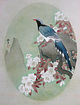 蓝鹊梨花