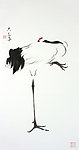 鹤 国画 梁大年
