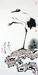 鹤 国画 梁大年