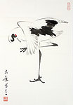 鹤 国画 梁大年