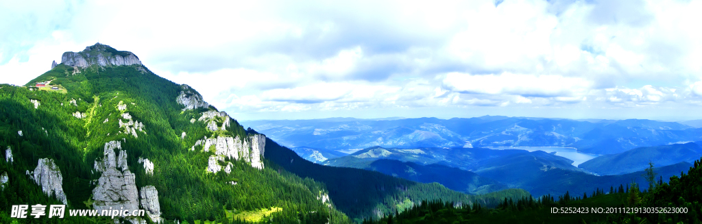 山川全景风光