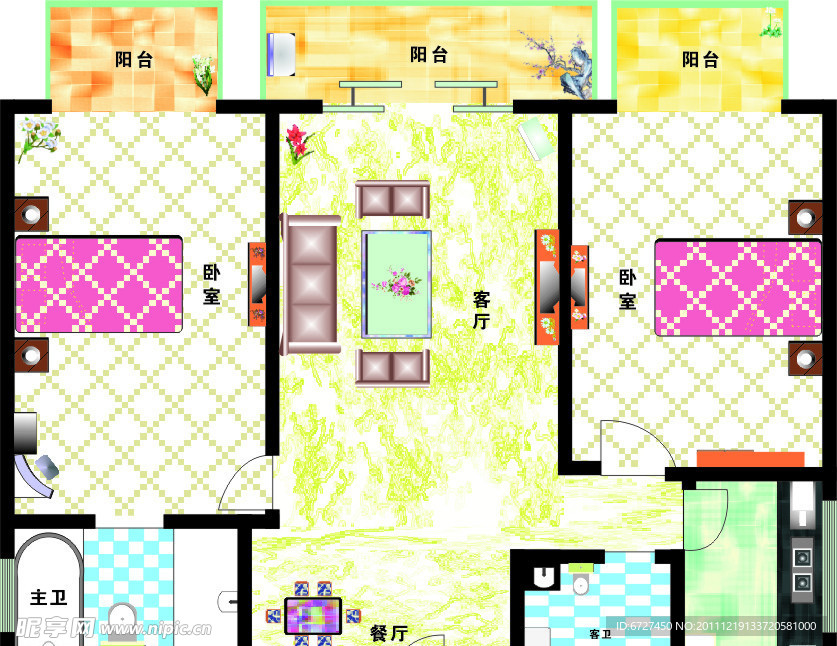 室内平面