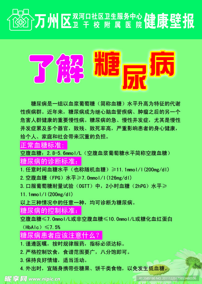 了解糖尿病