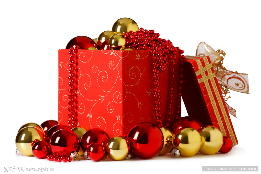 红色圣诞礼盒