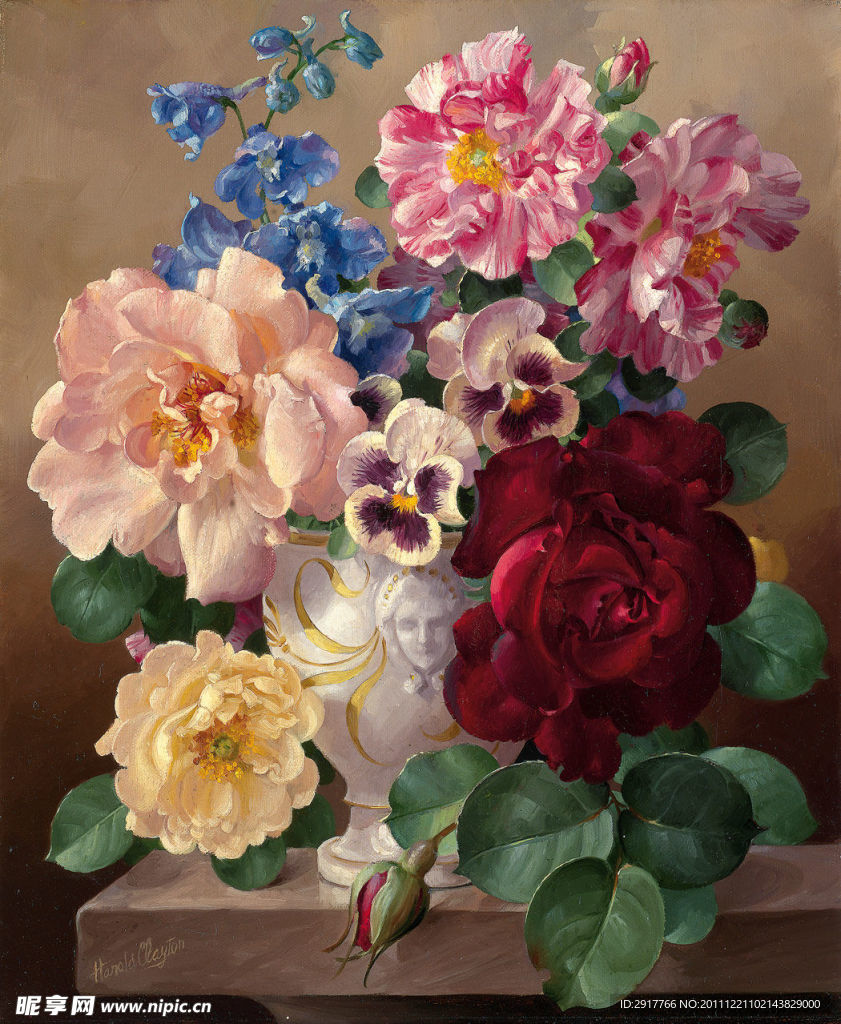 油画花卉