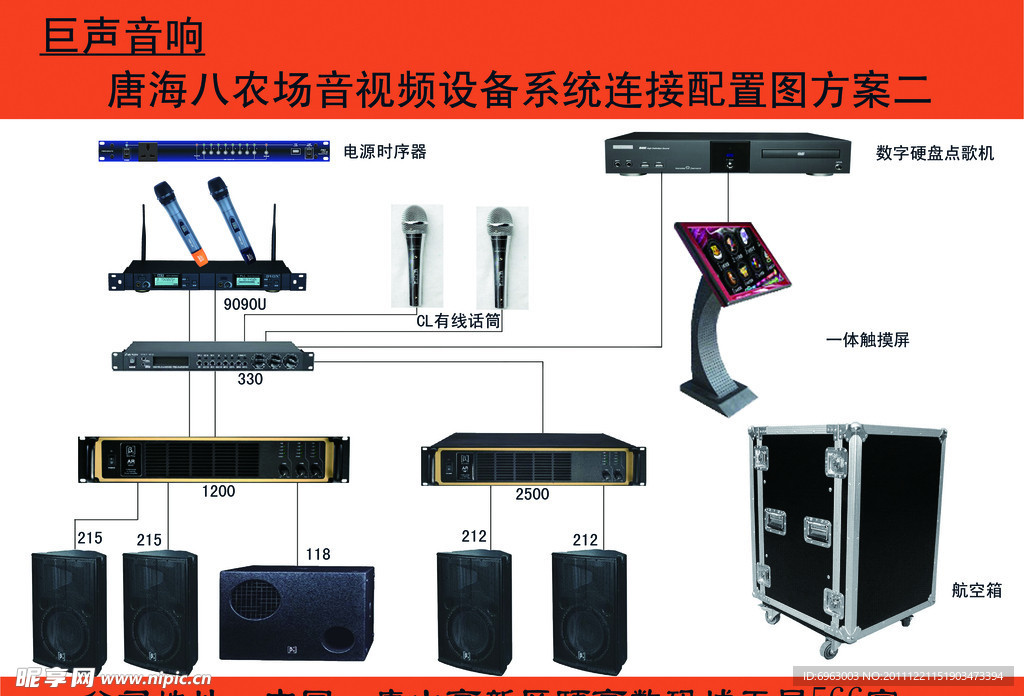 唐海八农场音频设备配置连接图