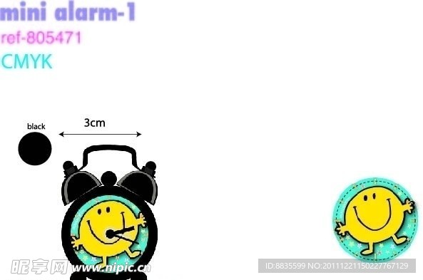 迷你闹钟设计图