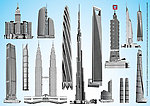 城市大厦建筑矢量图