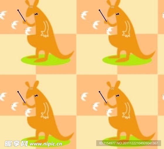 卡通袋鼠