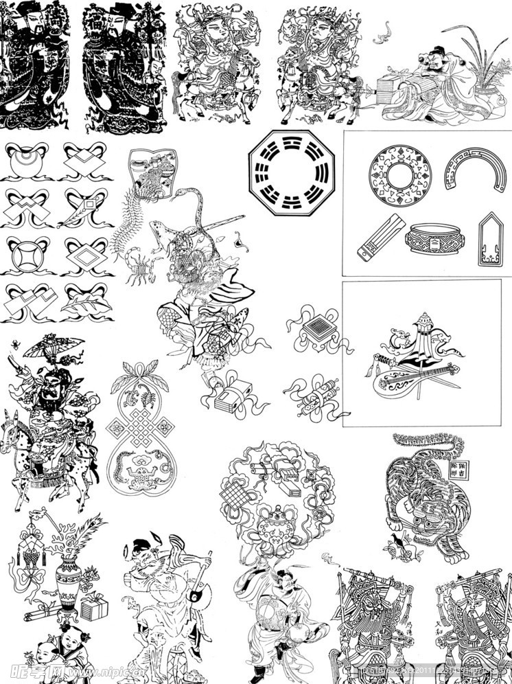东方传统文化图腾