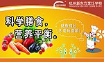 食堂展板 矢量厨师